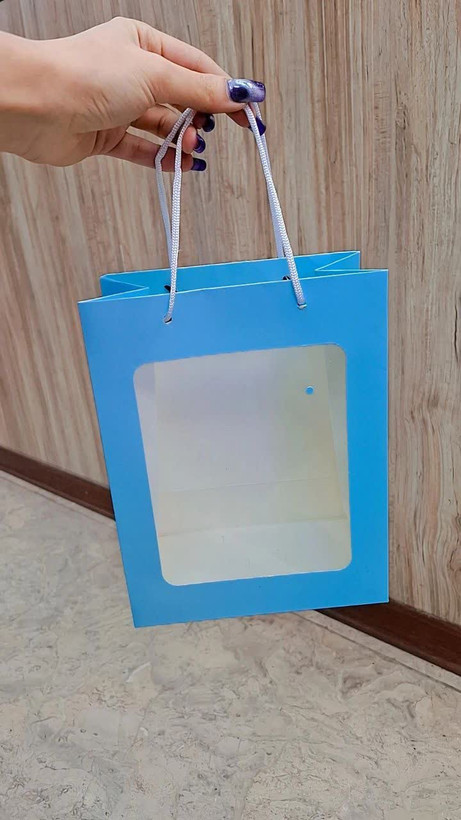 بگ رنگی شفاف کادویی