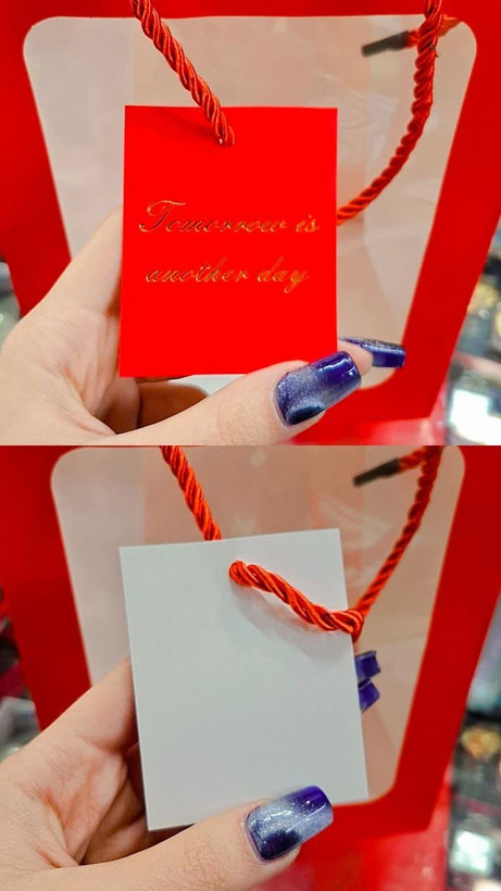بگ رنگی شفاف کادویی