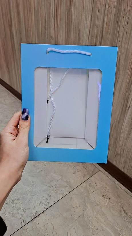 بگ رنگی شفاف کادویی