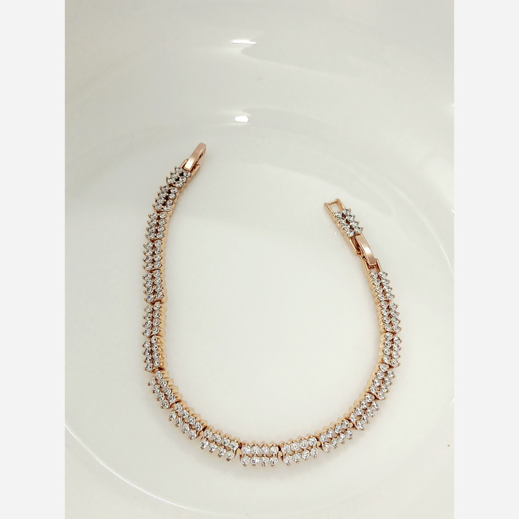 دستبند زنانه ژوپینگ نگین سفید ژوپینگ اصلی خاص درجه یک