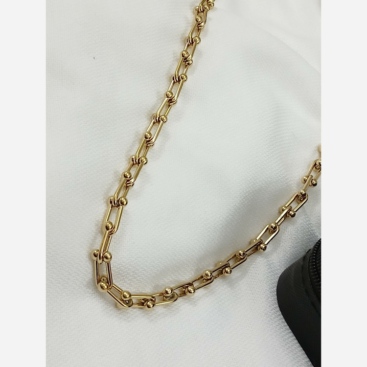 گردنبند تیفانی استیل طلایی خفن و زیبا درجه یک