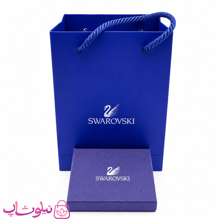 گردنبند نقره سواروسکی زنانه مدل سه مکعب با سنگ اوپال وزن 1/740 گرم کد 1700