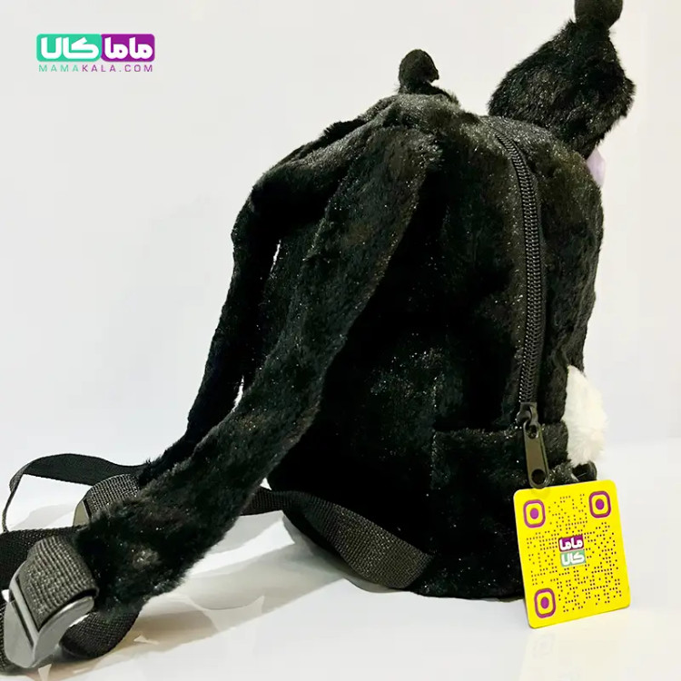 کوله پشتی عروسکی کرومی مشکی وارداتی 40 سانتیمتر