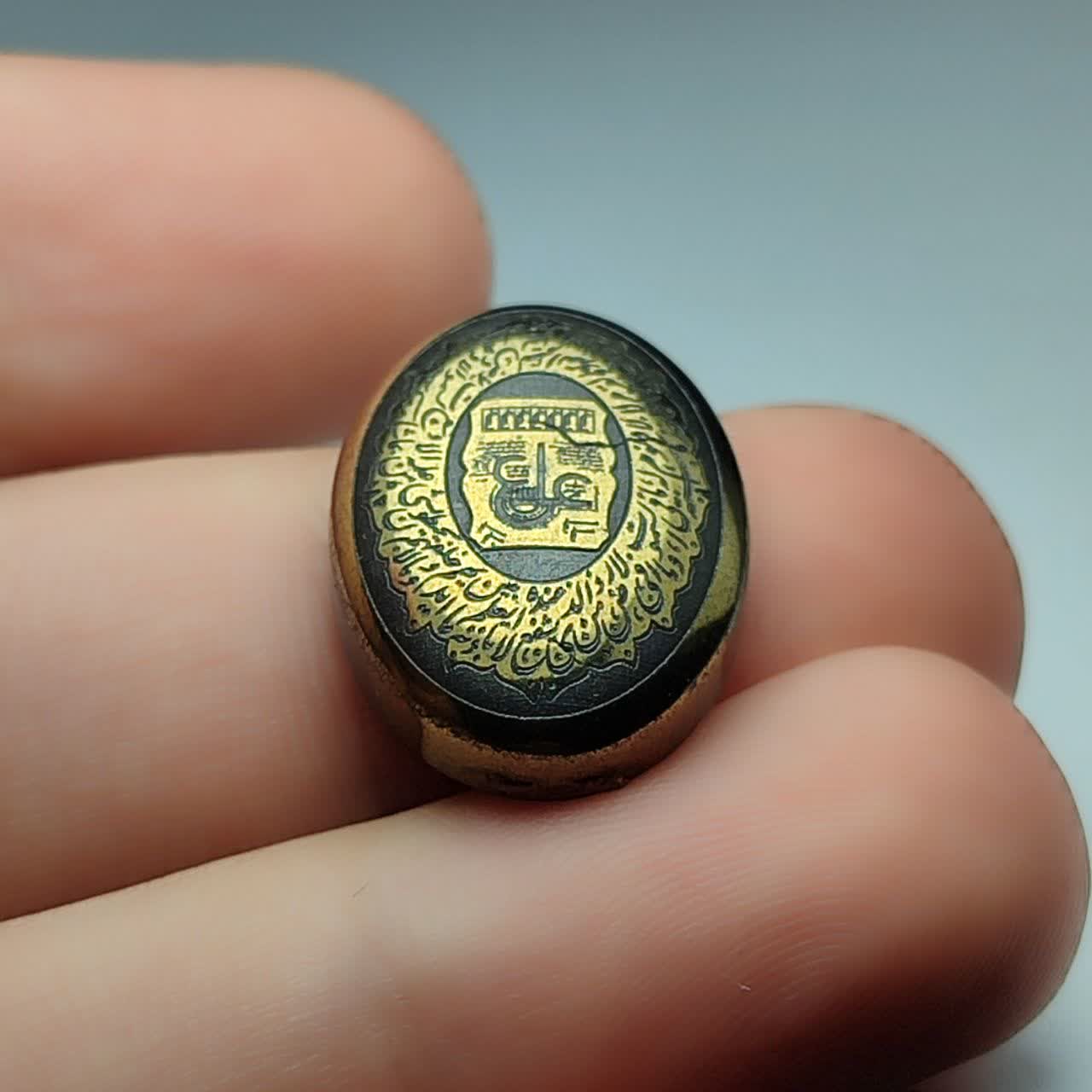 نگین حدید حکاکی عین علی  کد 3602