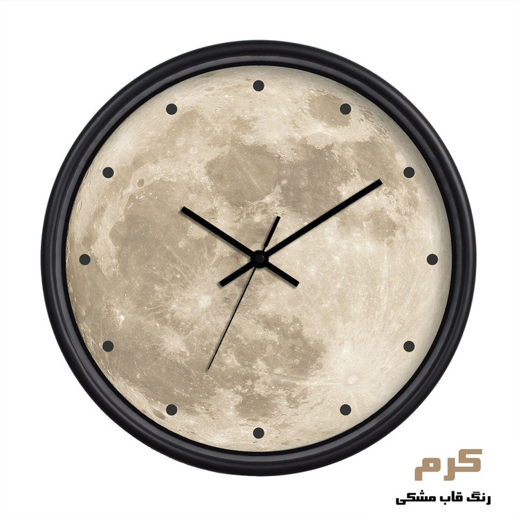 ساعت دیواری سال بردز طرح ماه نقطه دار مدل CW-Moon Point