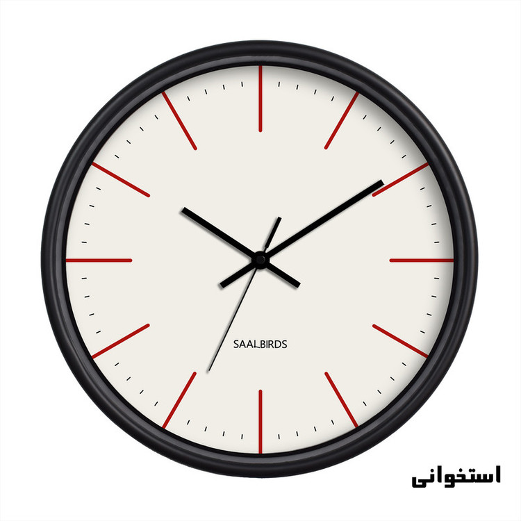 ساعت دیواری سال بردز طرح مدرن مدل CW-343