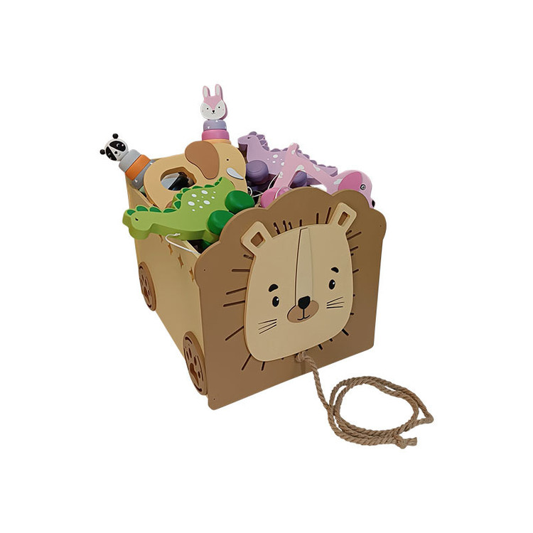 جعبه اسباب بازی کودک طرح شیر مدل MKids60-Lio-A
