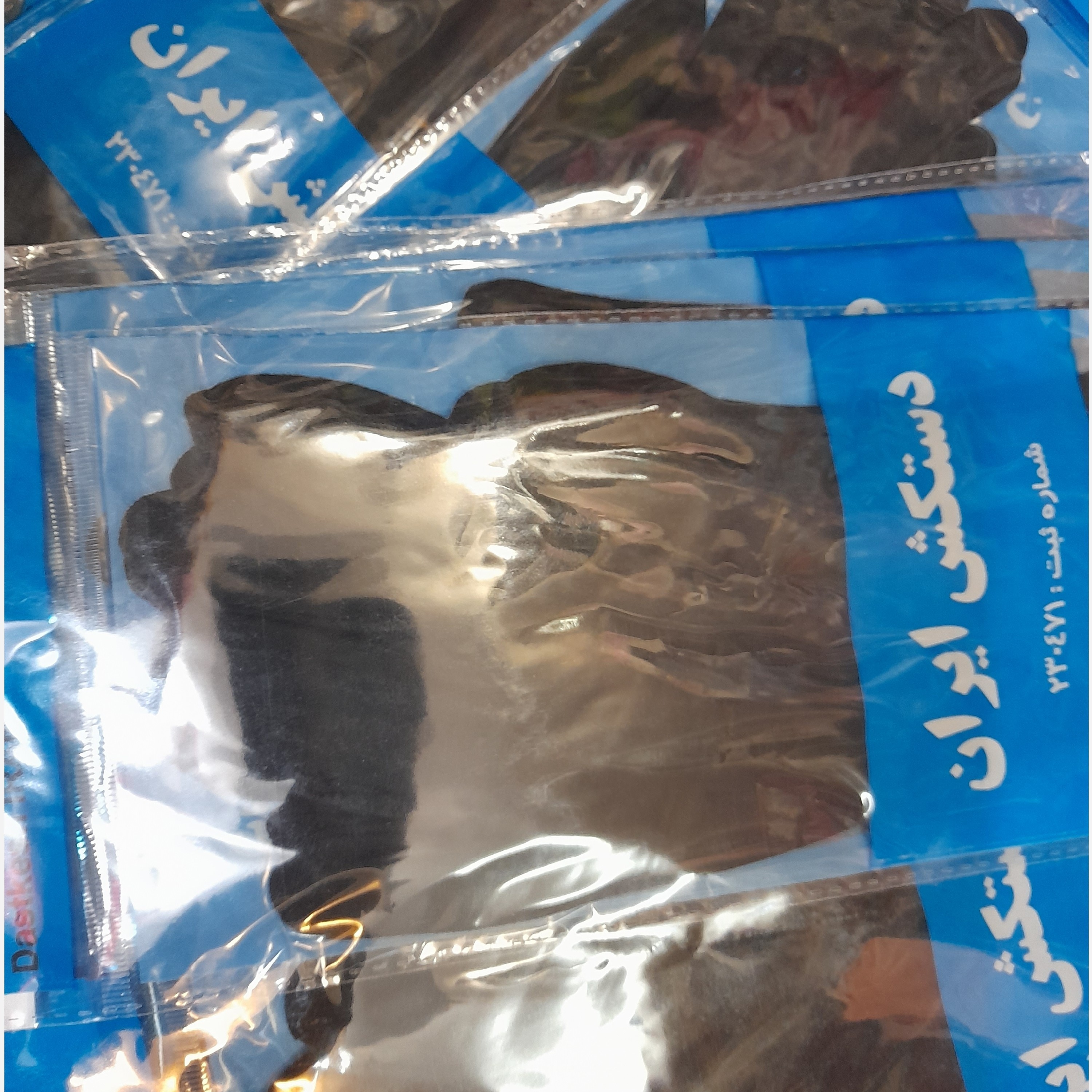 دستکش نخی زنانه دستکش پارچه ای سفیدومشکی فری سایز مخصوص رانندگی