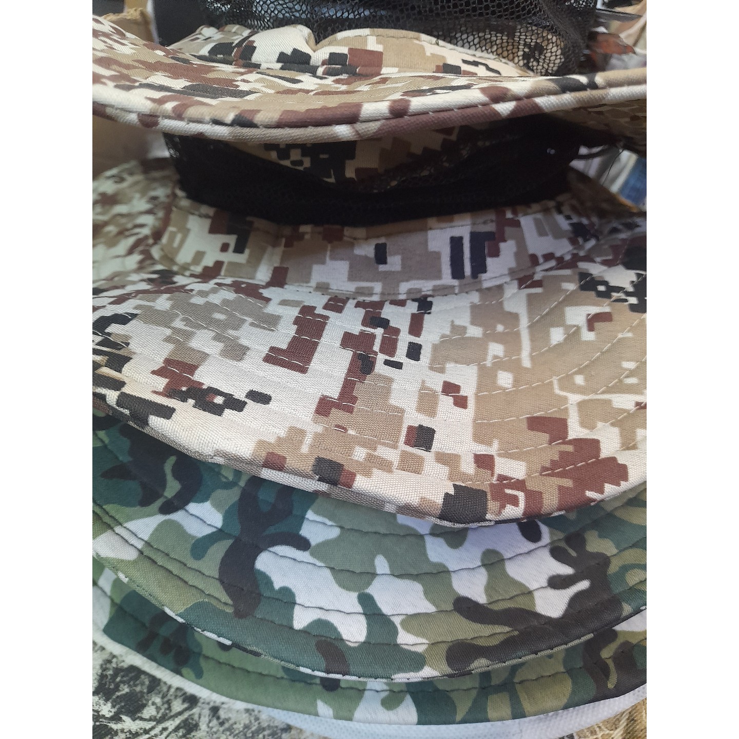 کلاه کابوی چریکی،کلاه لبه دار مردانه،کلاه طرح طبیعت،کلاه استتارتابستانی،کلاه ماهیگیری وشکار