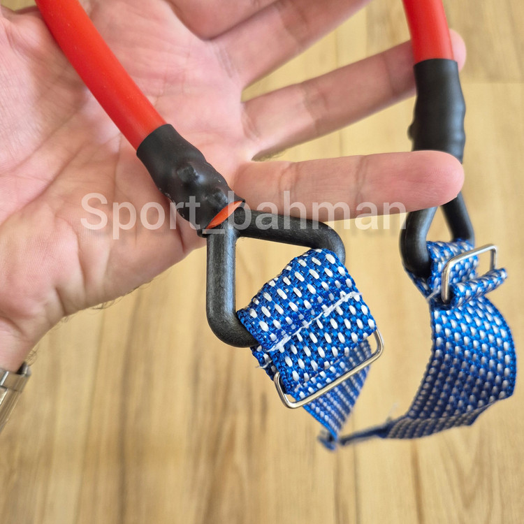 کش تمرینی پا تکواندو قرمز مقاومت قوی