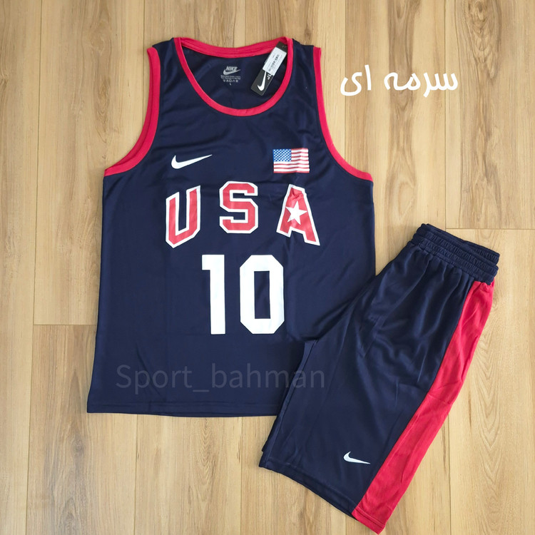 ست بسکتبالی USA شلوارک بلند