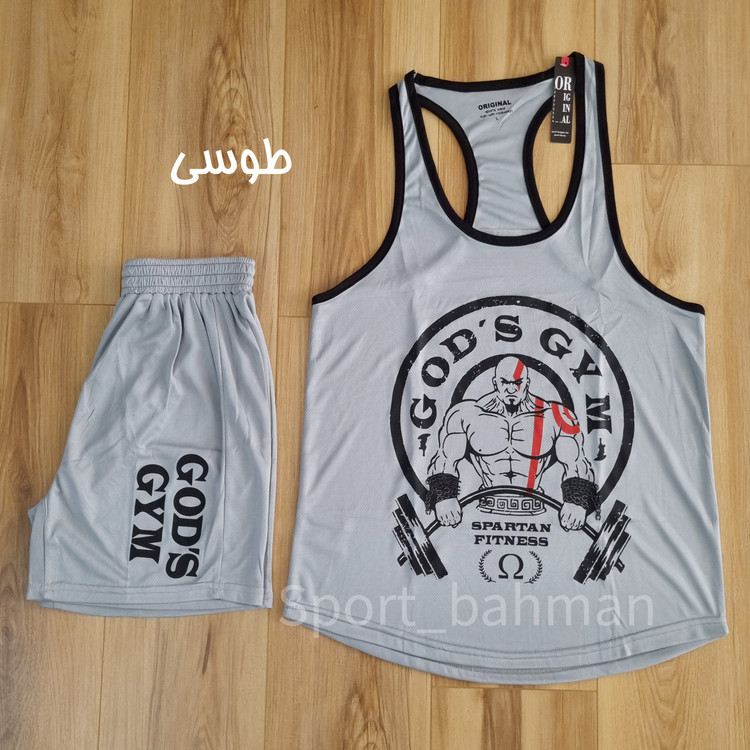 ست رکابی شلوارک GOD