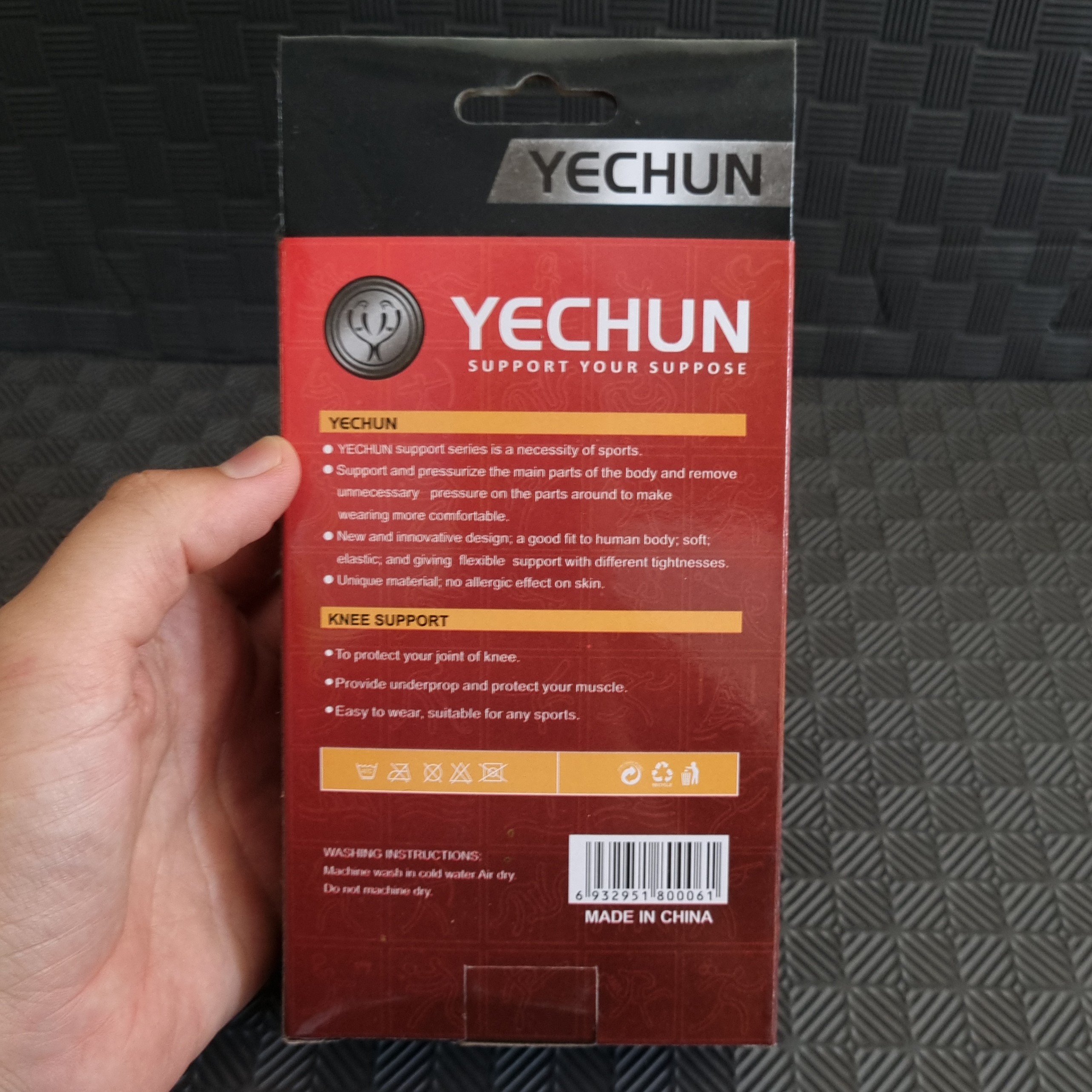 زانوبند طبی ورزشی YECHUN (جفتی)