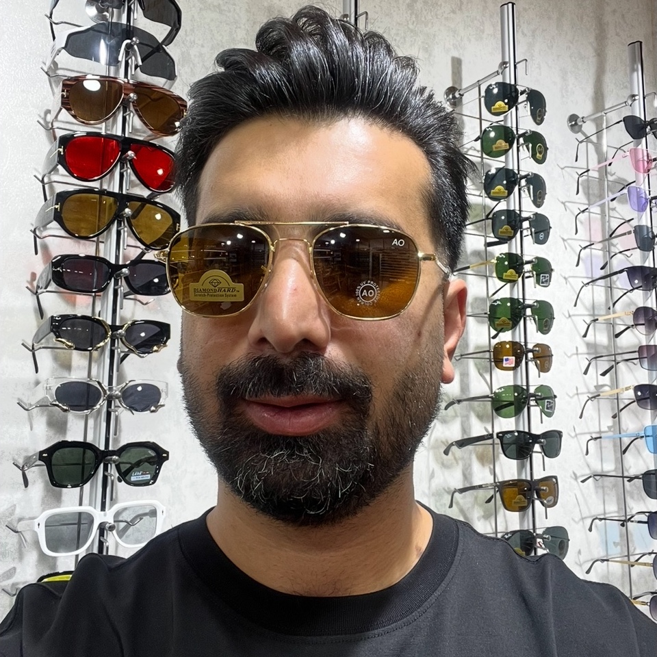 عینک آفتابی AO شیشه قهوه ای اپتیک خلبانی
