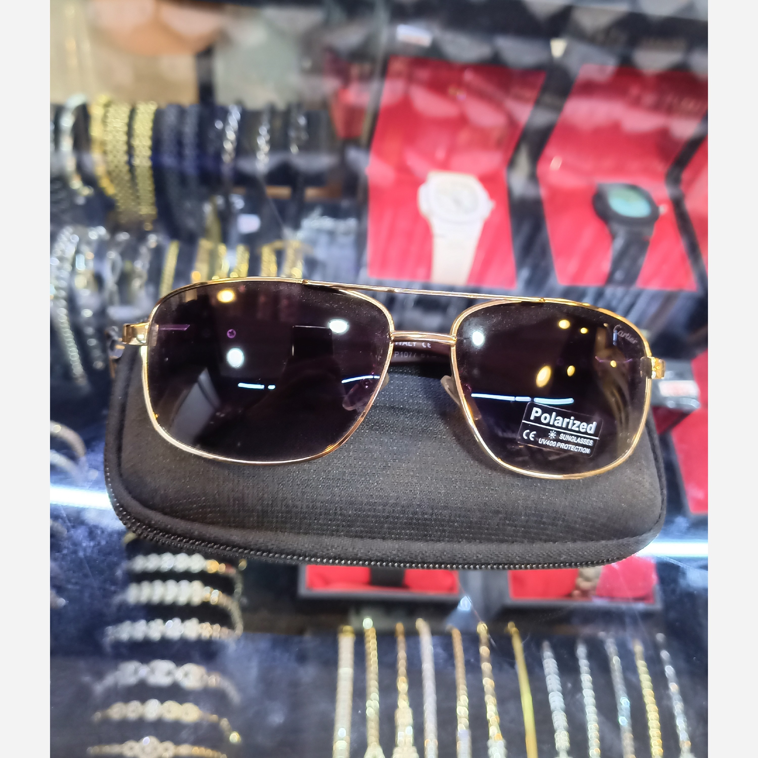 عینک آفتابی برند cartier مستر 5489