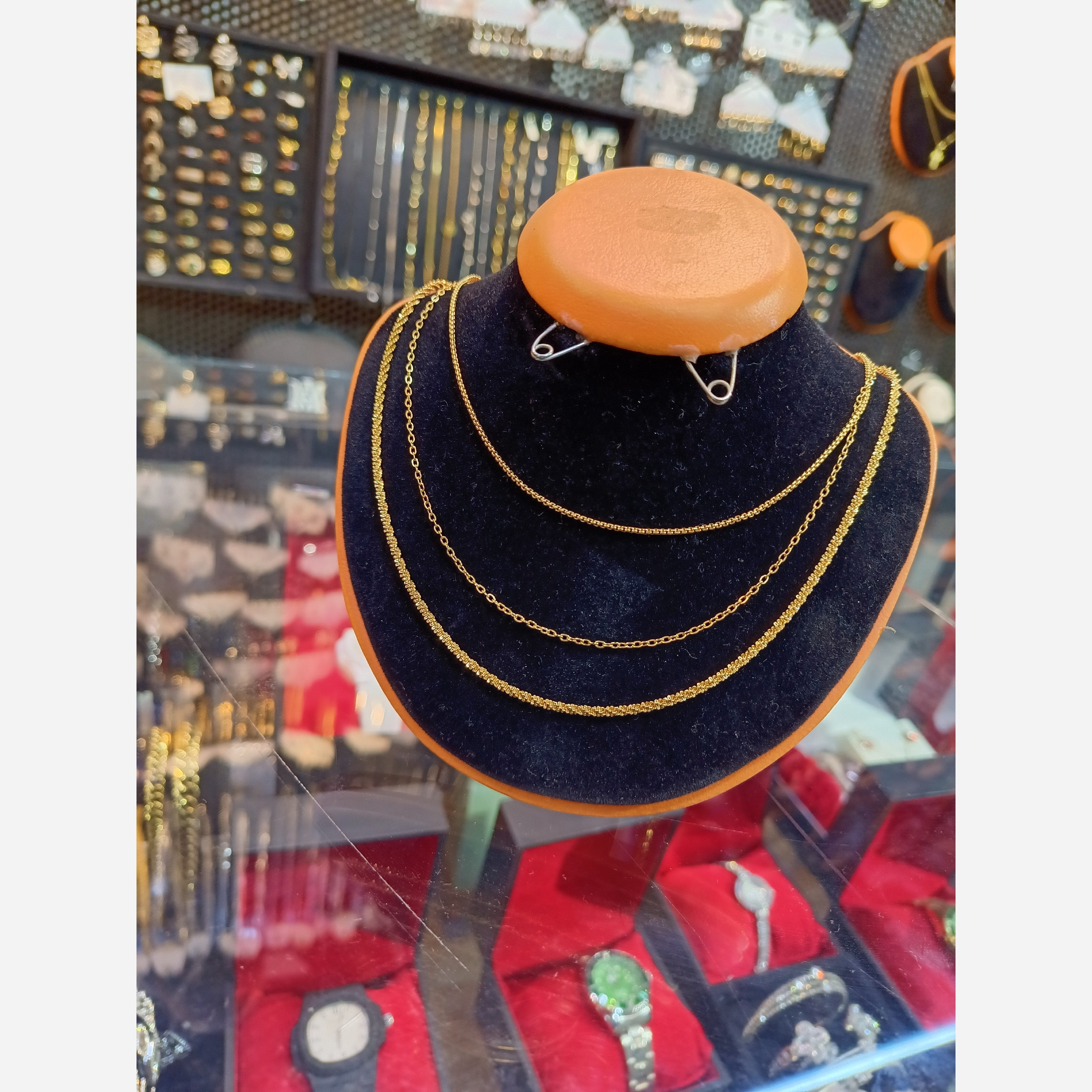 گردنبند دخترانه سه لاین 0864