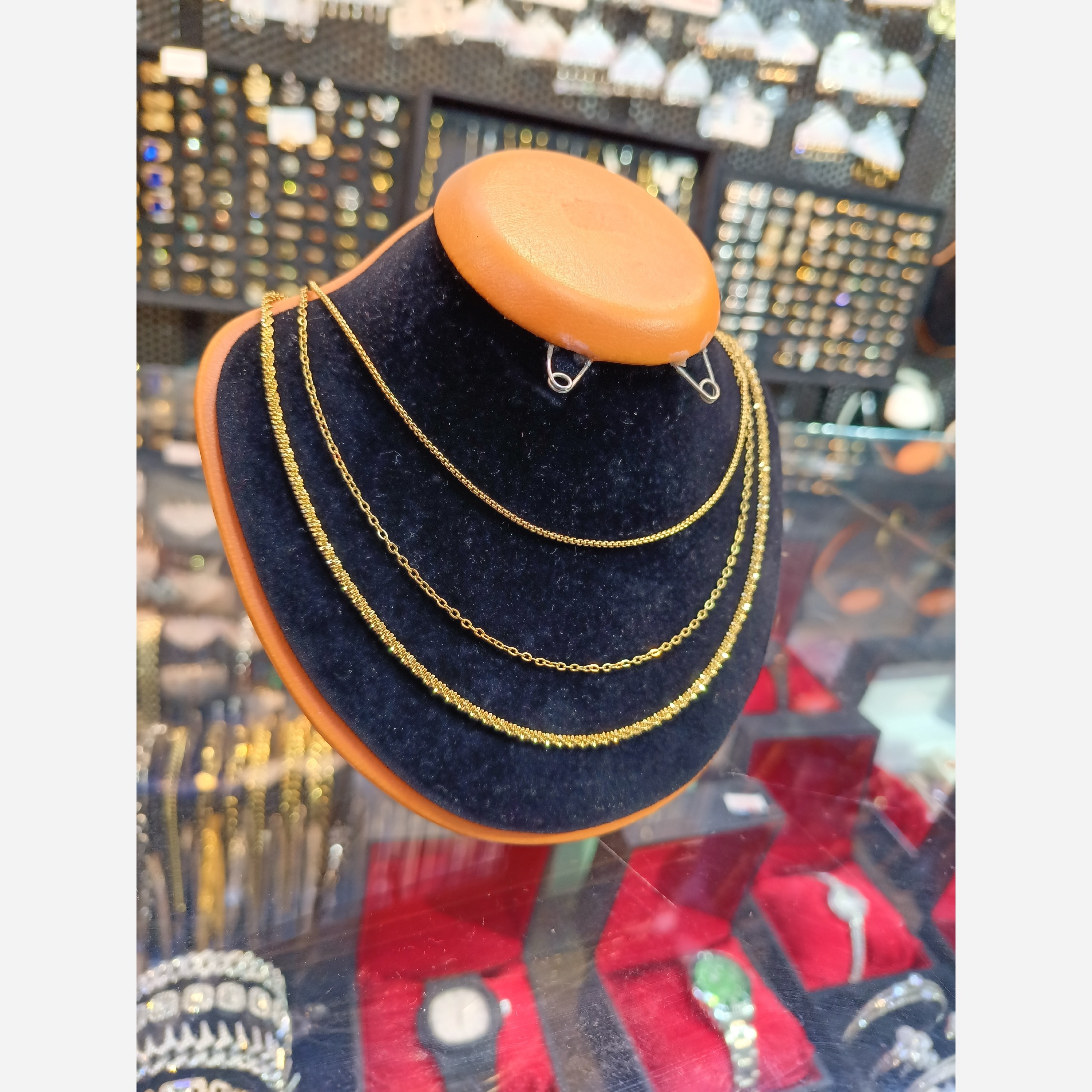 گردنبند دخترانه سه لاین 0864
