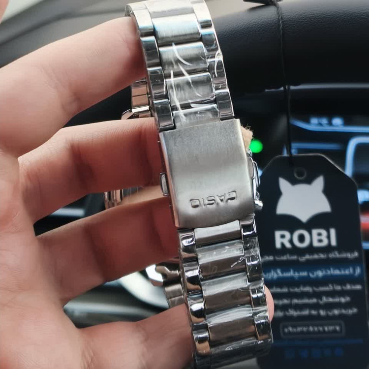 ساعت مچی عقربه ای و دیجیتال کاسیو CASIO صفحه آبی