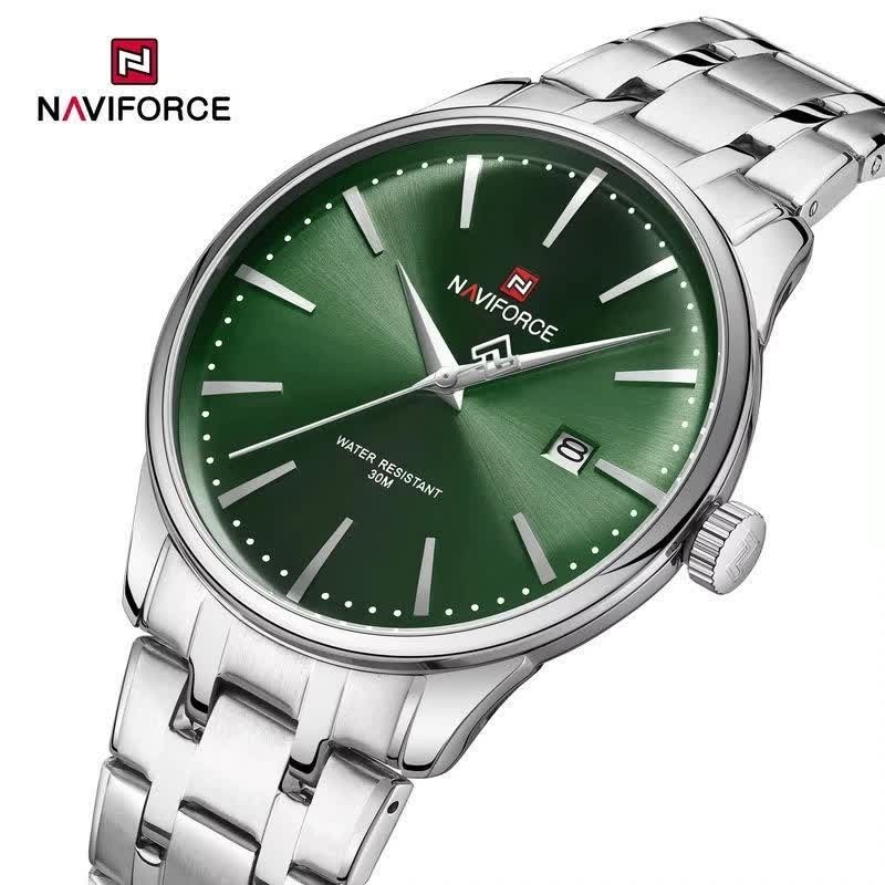ساعت مچی مردانه نیوی فورس NAVIFORCE مدل Nf9230 ژاپنی صفحه سبز