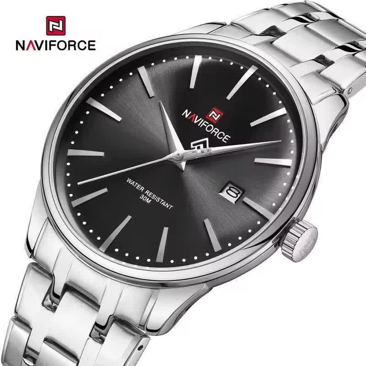 ساعت مچی مردانه نیوی فورس NAVIFORCE مدل Nf9230 ژاپنی صفحه مشکی