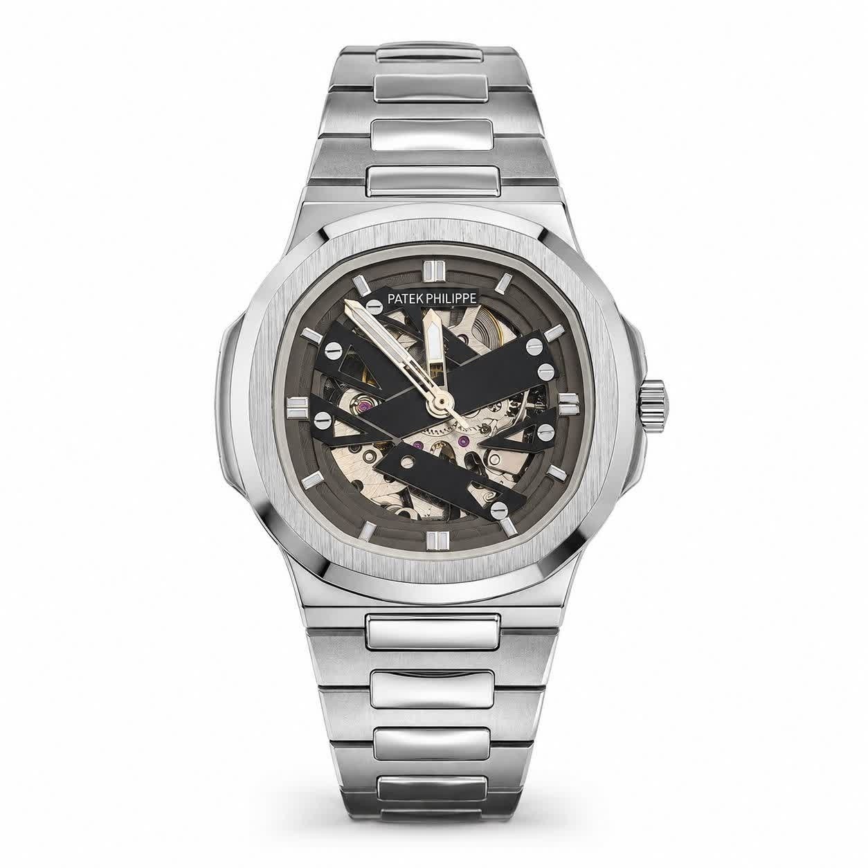 ساعت مچی اتوماتیک مردانه پتک فیلیپ PATEK PHILPPE مربع قفل مخفی