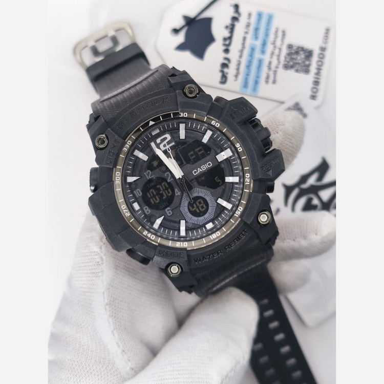 ساعت مچی مردانه عقربه ای و دیجیتال کاسیو جیشاک CASIO G-SHOOK مدل1 مشکی