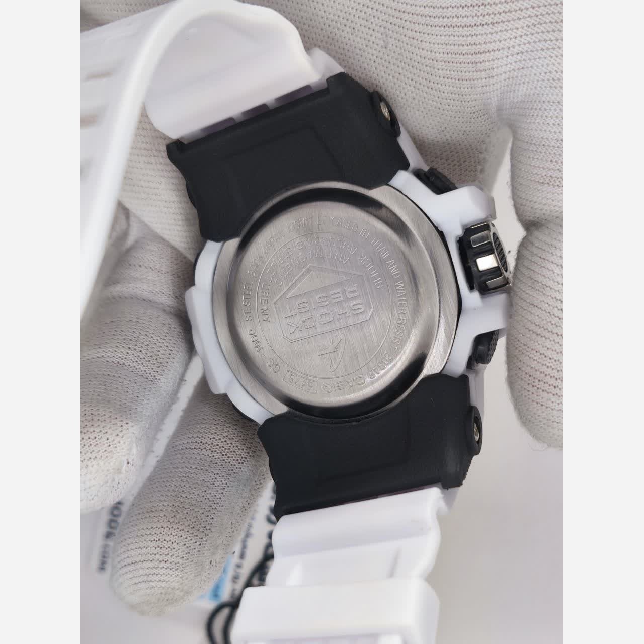 ساعت مچی مردانه عقربه ای و دیجیتال کاسیو جیشاک CASIO G-SHOOK مدل5 سفید
