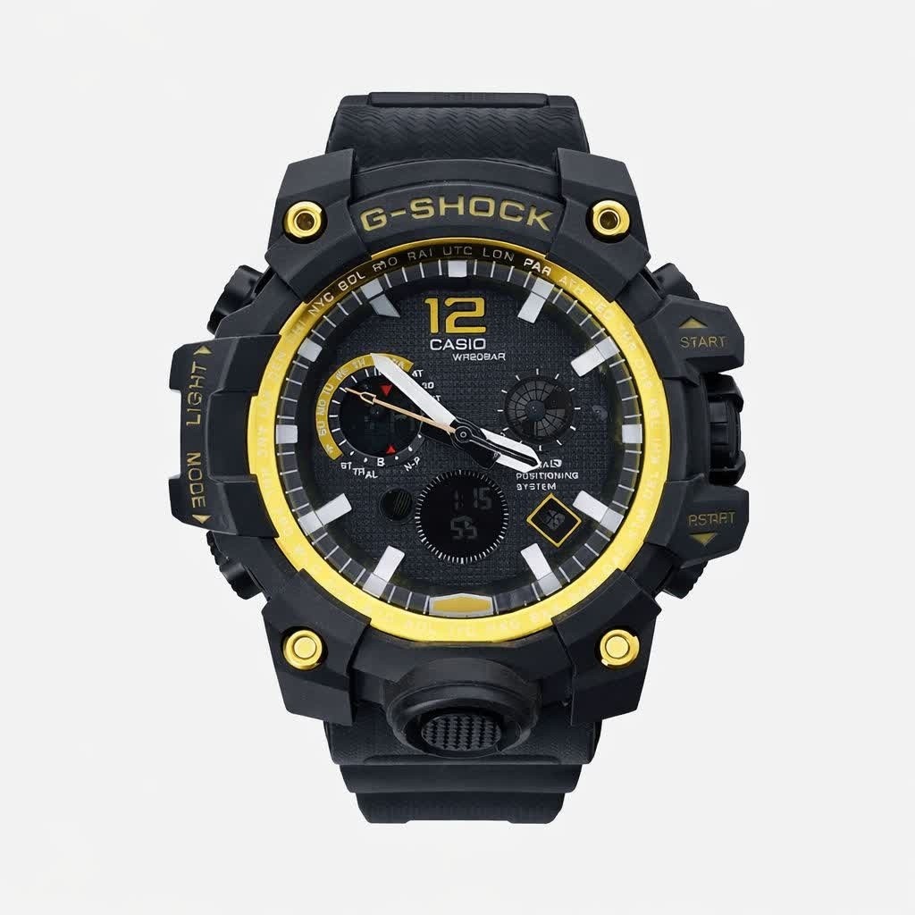 ساعت مچی مردانه عقربه ای و دیجیتال کاسیو جیشاک CASIO G-SHOOK مدل12 مشکی