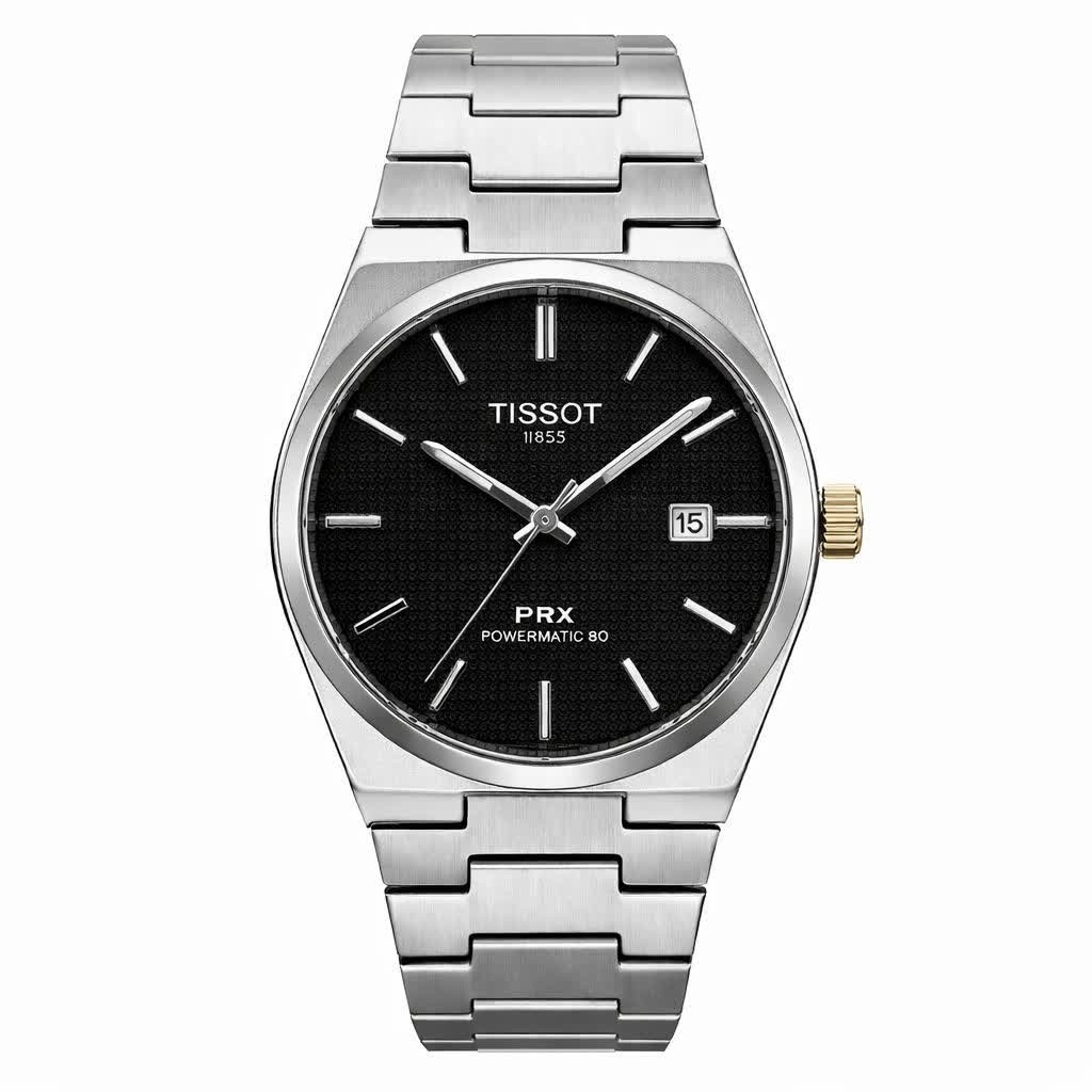ساعت مچی عقربه ای مردانه تیسوت TISSOT صفحه مشکی