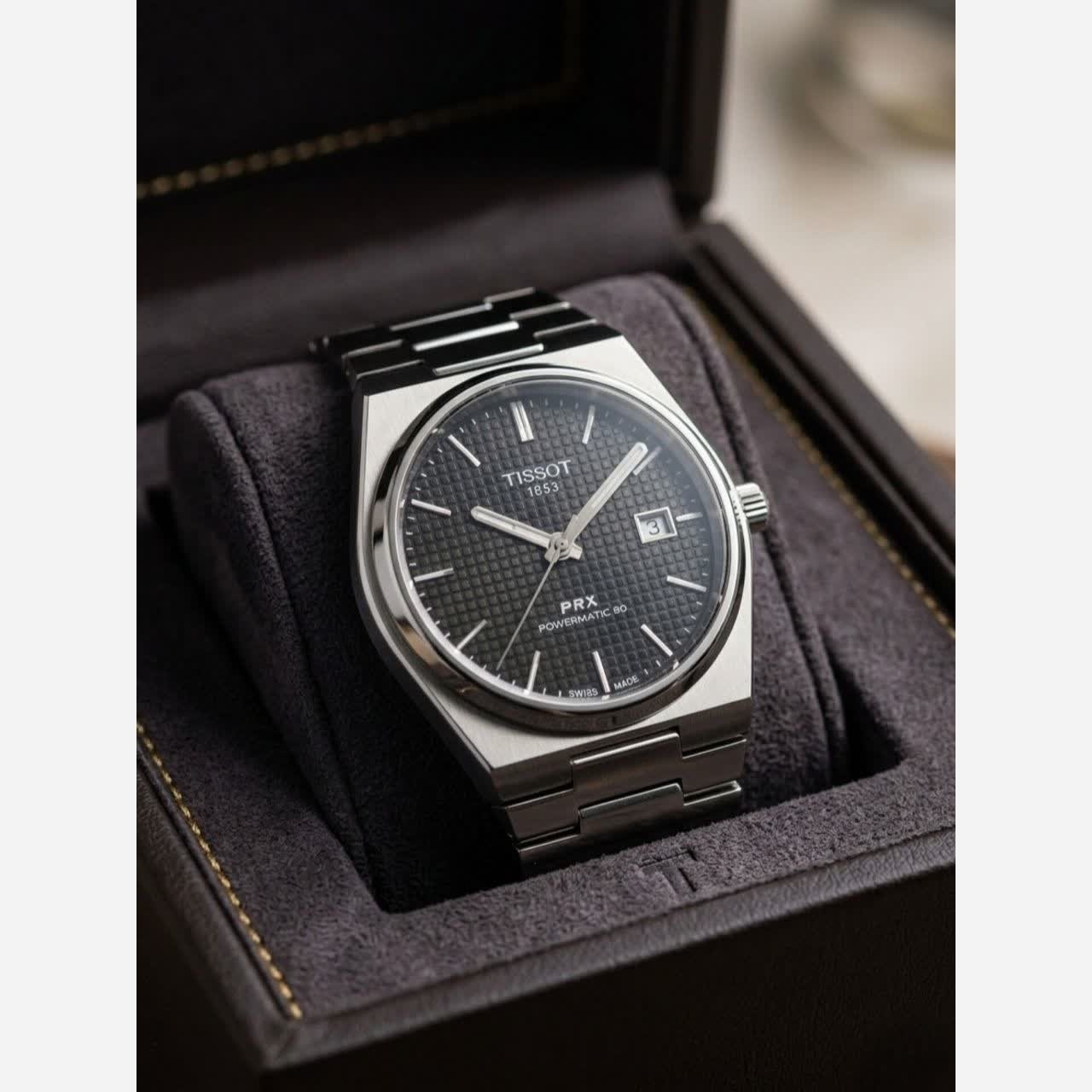 ساعت مچی عقربه ای مردانه تیسوت TISSOT صفحه مشکی