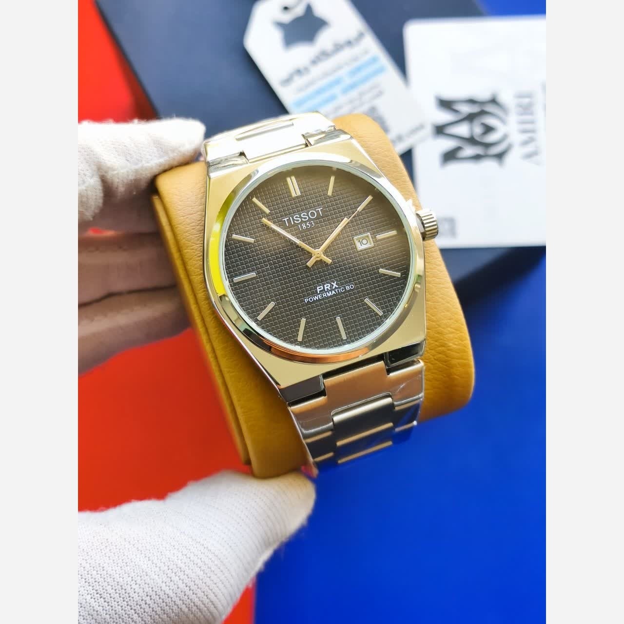 ساعت مچی عقربه ای مردانه تیسوت TISSOT صفحه مشکی