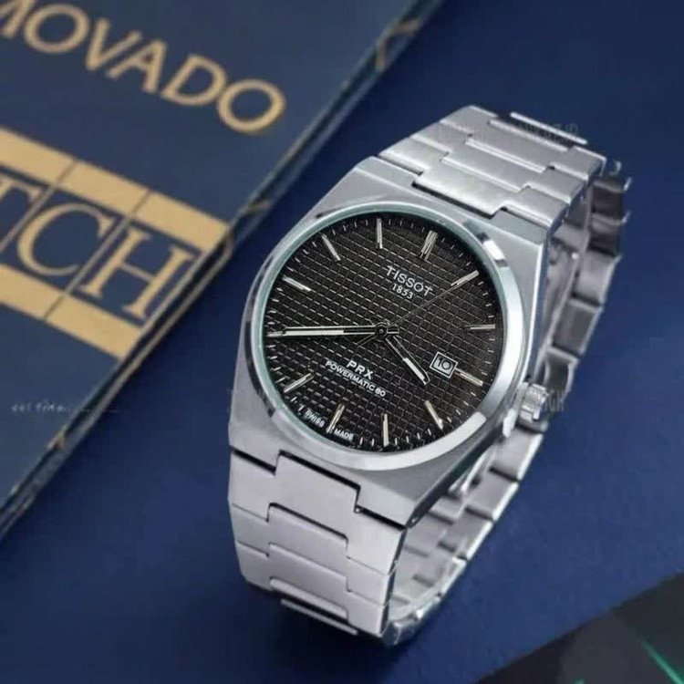 ساعت مچی عقربه ای مردانه تیسوت TISSOT صفحه مشکی