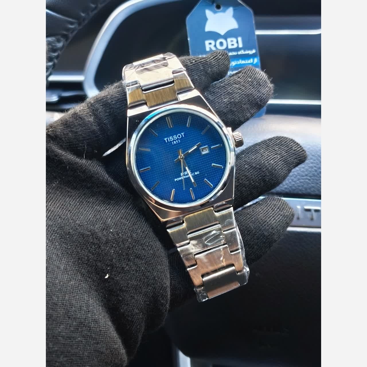 ساعت مچی عقربه ای مردانه تیسوت TISSOT صفحه سرمه ای