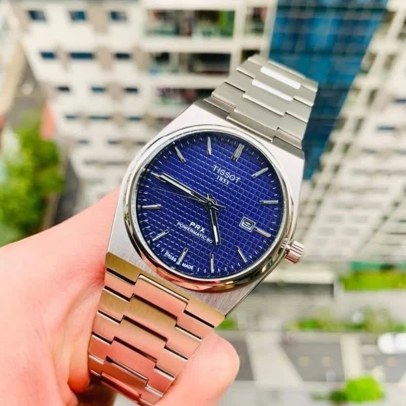 ساعت مچی عقربه ای مردانه تیسوت TISSOT صفحه سرمه ای