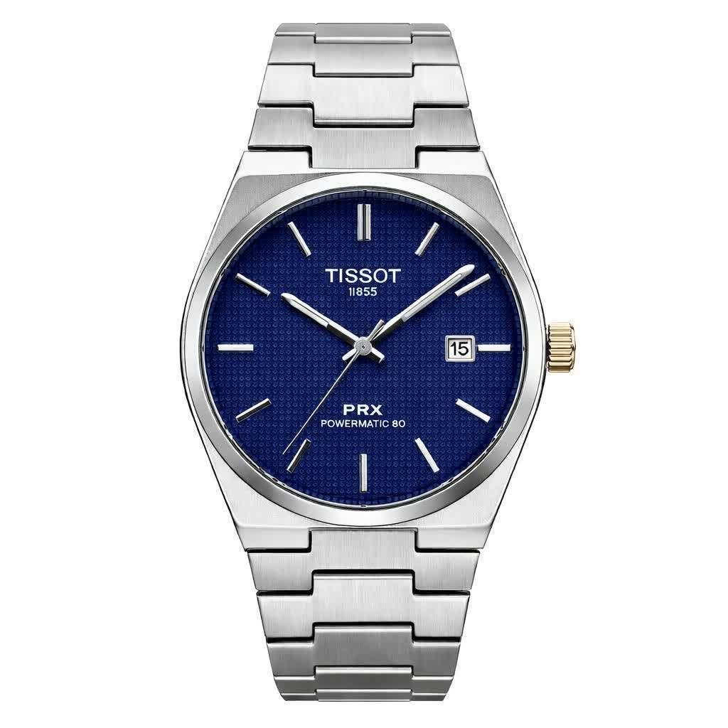 ساعت مچی عقربه ای مردانه تیسوت TISSOT صفحه سرمه ای