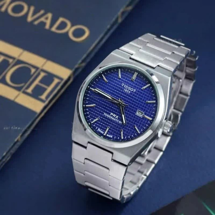 ساعت مچی عقربه ای مردانه تیسوت TISSOT صفحه سرمه ای