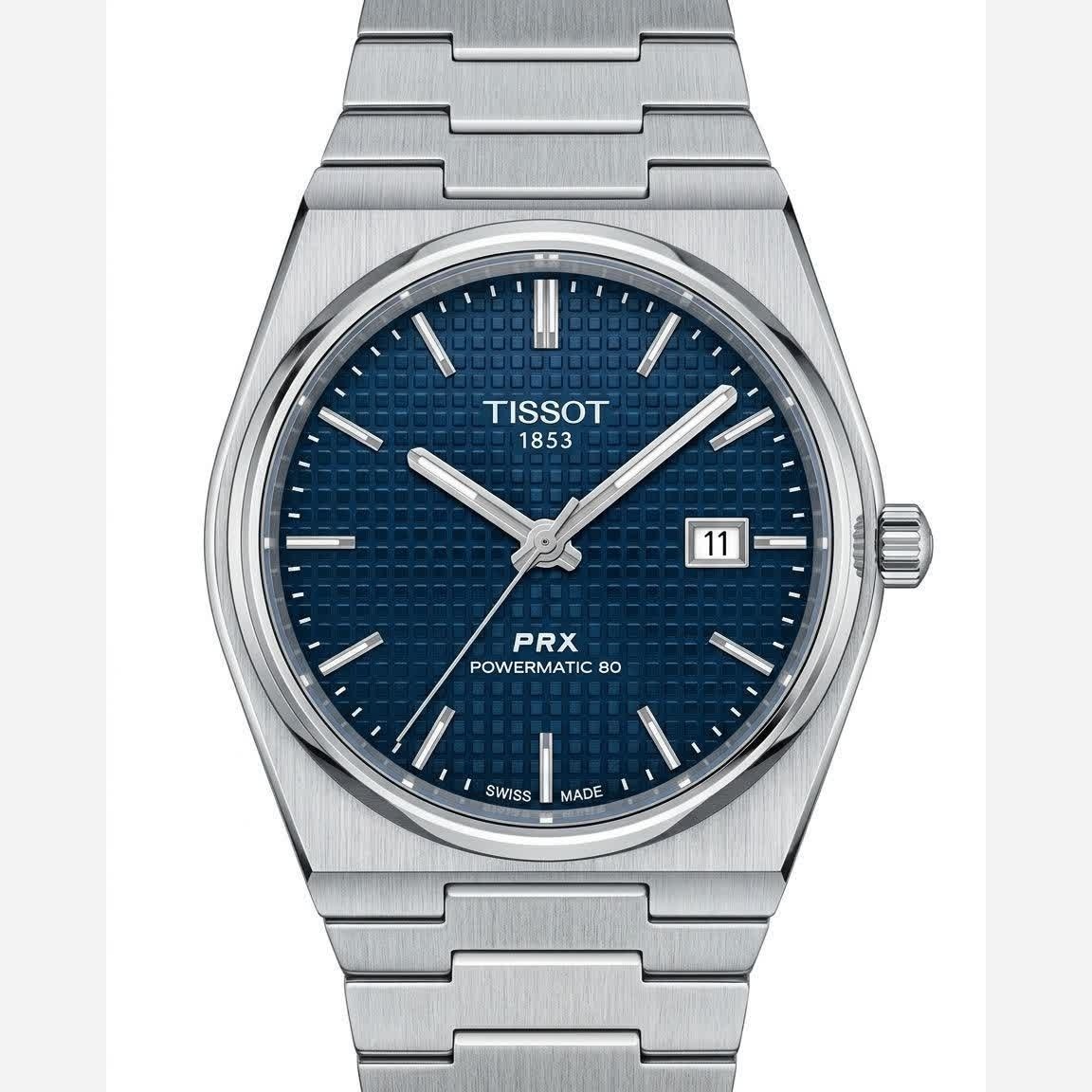 ساعت مچی عقربه ای مردانه تیسوت TISSOT صفحه سرمه ای