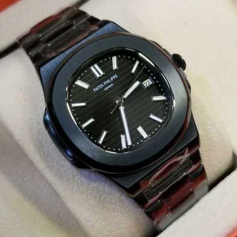 ساعت مچی عقربه ای مردانه پتک فیلیپ PATEKPHILIPPE فول مشکی