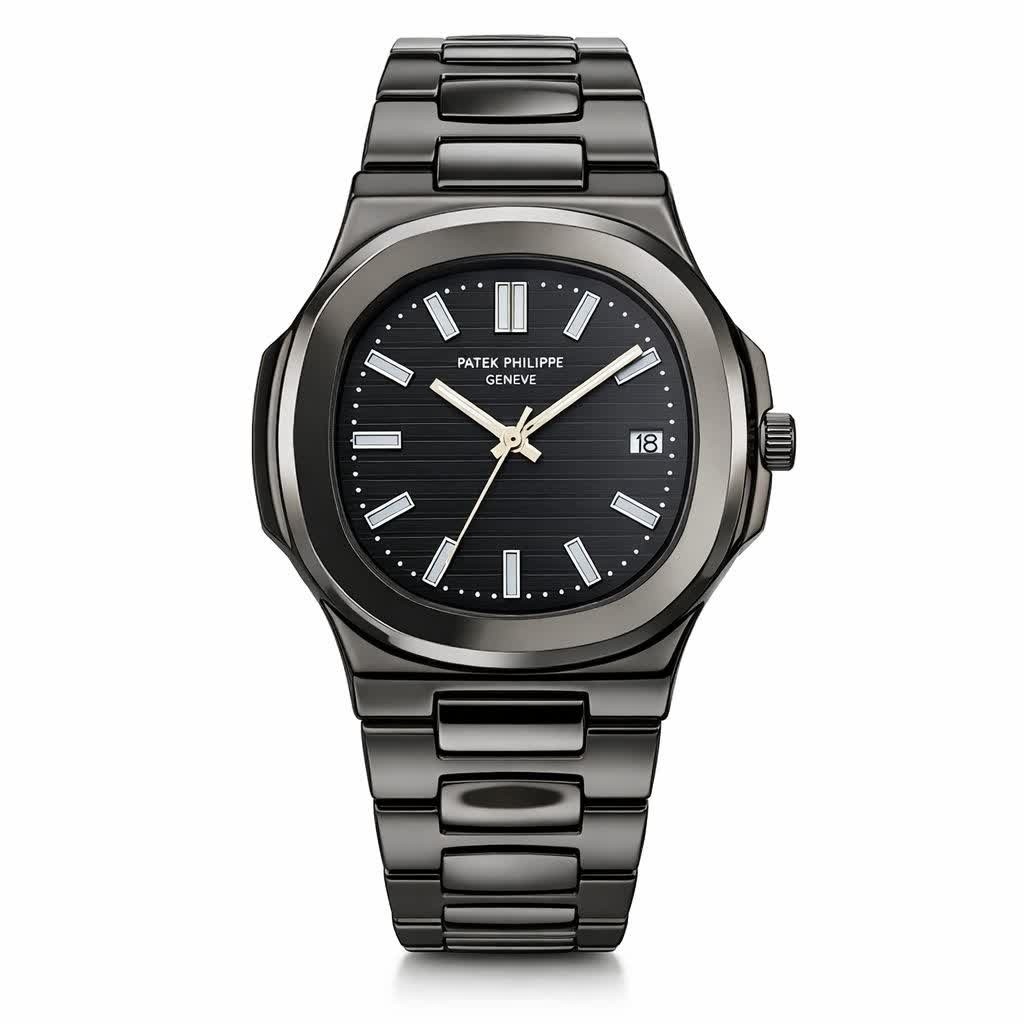 ساعت مچی عقربه ای مردانه پتک فیلیپ PATEKPHILIPPE فول مشکی