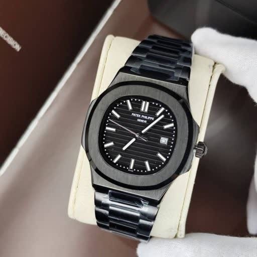 ساعت مچی عقربه ای مردانه پتک فیلیپ PATEKPHILIPPE فول مشکی