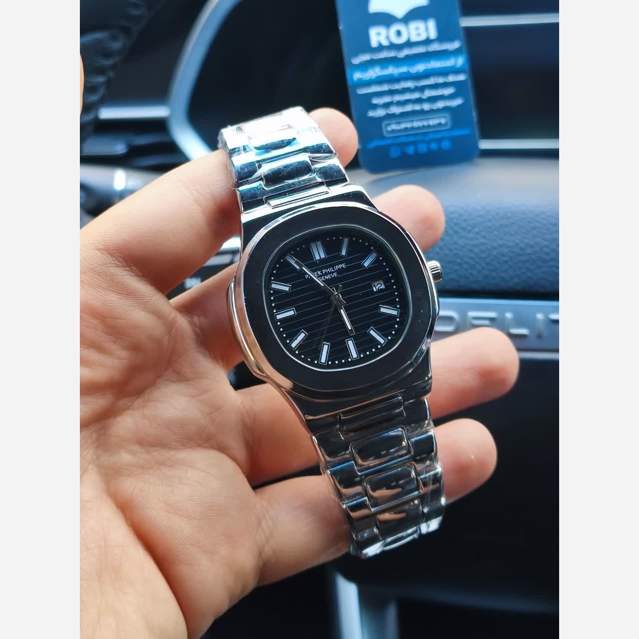 ساعت مچی عقربه ای مردانه پتک فیلیپ PATEKPHILIPPE فول مشکی