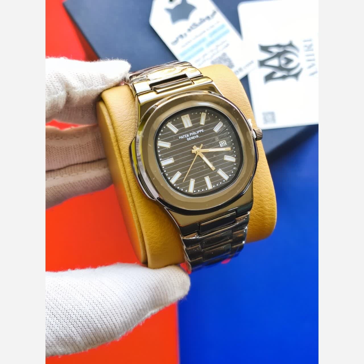 ساعت مچی عقربه ای مردانه پتک فیلیپ PATEKPHILIPPE فول مشکی