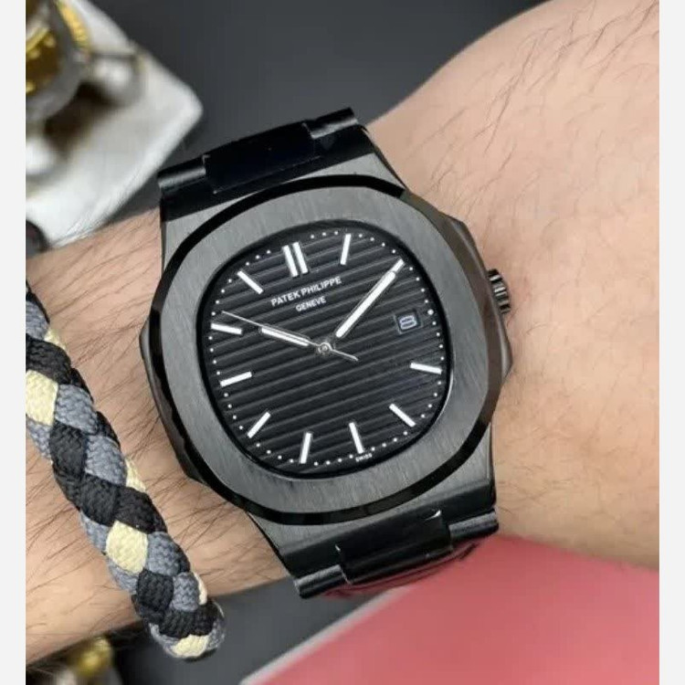 ساعت مچی عقربه ای مردانه پتک فیلیپ PATEKPHILIPPE فول مشکی