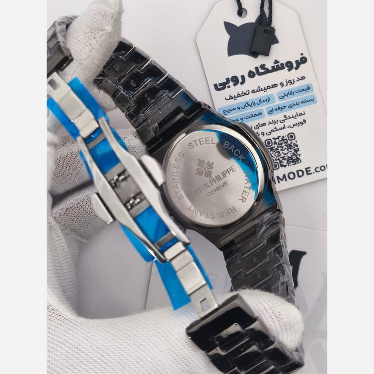 ساعت مچی عقربه ای مردانه پتک فیلیپ PATEKPHILIPPE فول مشکی
