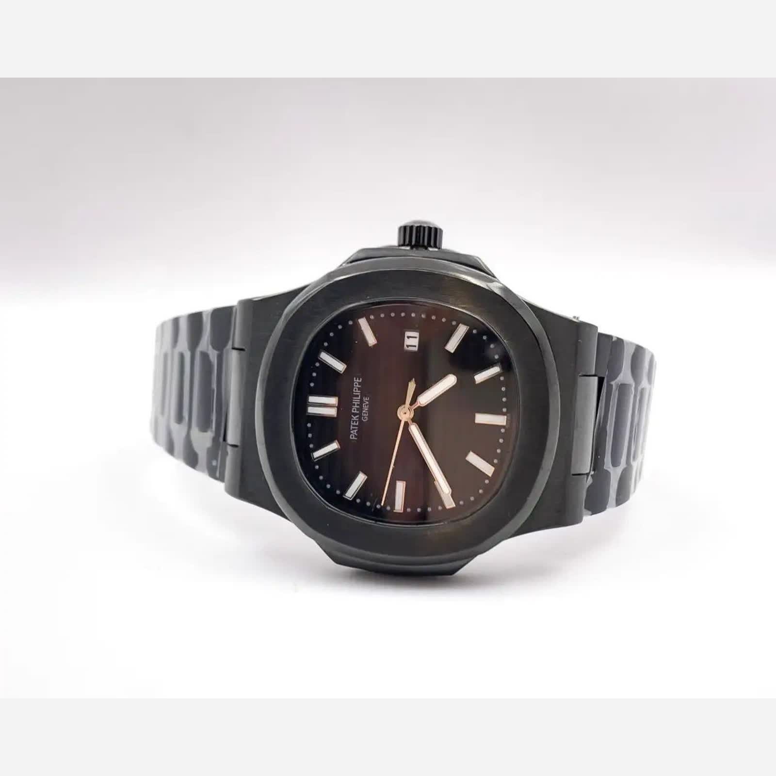 ساعت مچی عقربه ای مردانه پتک فیلیپ PATEKPHILIPPE فول مشکی