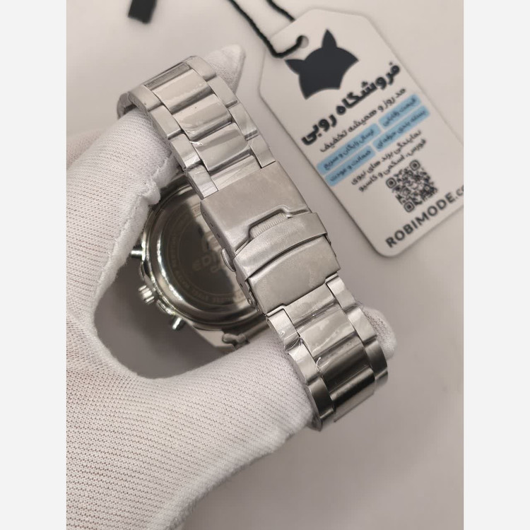ساعت مچی مردانه کاسیو CASIO EDIFICE موتور ژاپن صفحه سبز دور مشکی