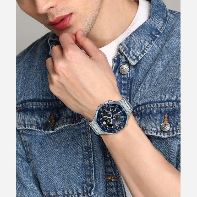 ساعت مچی مردانه عقربه ای و دیجیتال کاسیو CASIO EDIFICE موتور ژاپنی مدل03