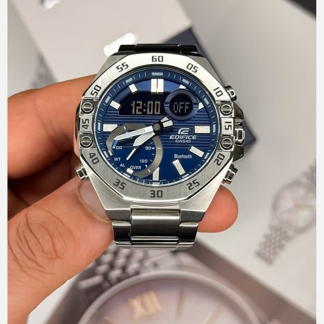 ساعت مچی مردانه عقربه ای و دیجیتال کاسیو CASIO EDIFICE موتور ژاپنی مدل03