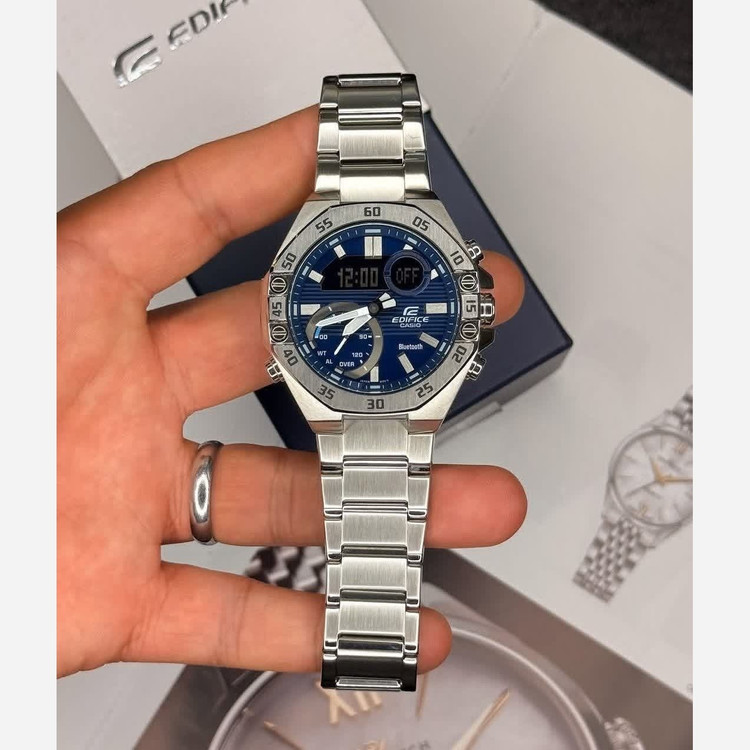 ساعت مچی مردانه عقربه ای و دیجیتال کاسیو CASIO EDIFICE موتور ژاپنی مدل03