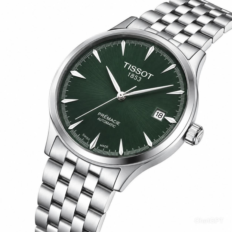 ساعت مچی کوارتز مردانه تیسوت TISSOT ارجینال قفل مخفی صفحه سبز